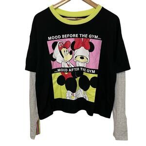 Disney Graphic Long Sleeve XXL Womens Casual Oversized Crewneck Gym